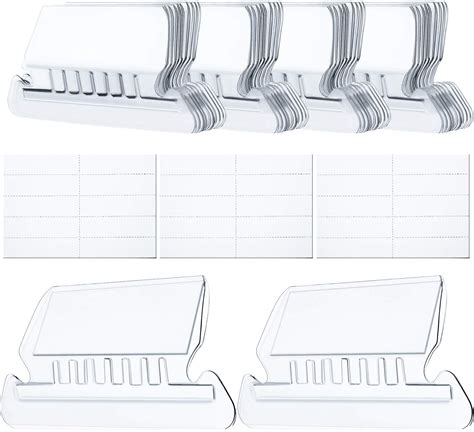 Amazon 1InTheOffice File Folder Tabs And Inserts Plastic Clear