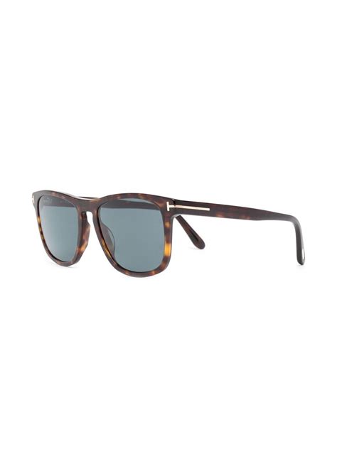 Tom Ford Eyewear Tortoiseshell Effect Square Sunglasses Farfetch