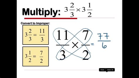 Multiplying Mixed Numbers Examples