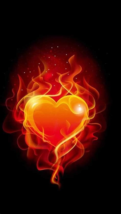 Heart On Fire Wall Art