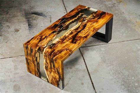 Acacia River Table W Waterfall Joint Woodworking