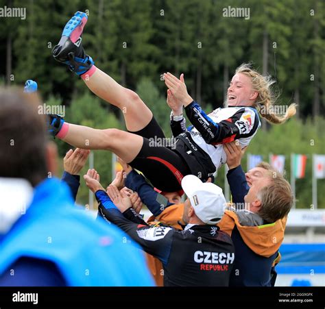 Marketa Davidova Czech Won The IBU Summer Biathlon World