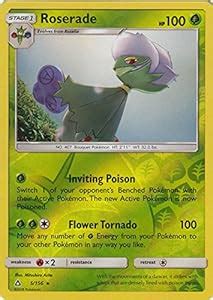 Amazon Pokemon Roserade 5 156 Rare Reverse Holo Sun