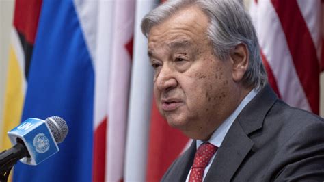 Uno Generalsekret R Ant Nio Guterres Ber Den Nahost Krieg Ich Bin