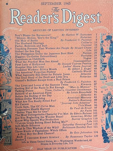 Readers Digest September 1943 At Wolfgangs