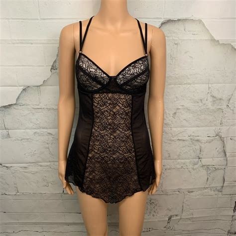 Sophie B Intimates Sleepwear Sexy Black Lace Sheer Lingerie