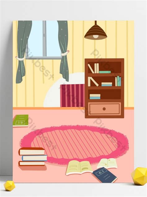 Cartoon home children study room illustration background | Backgrounds ...