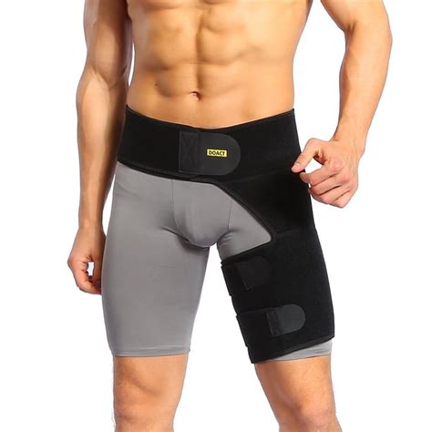 Doact Groin Support Adjustable Compression Sleeve Brace Neoprene