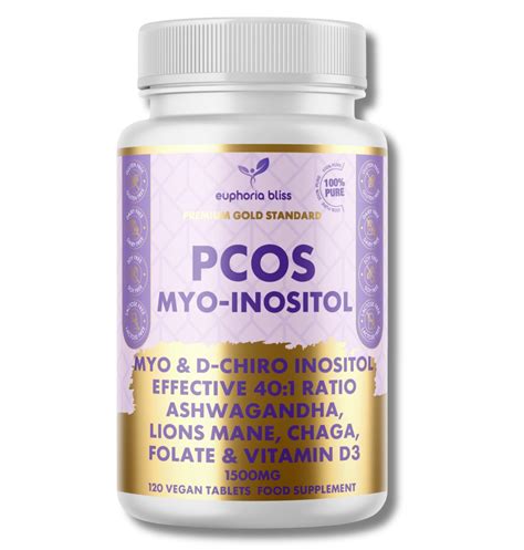 Buy Myo Inositol D Chiro Inositol 40 1 Blend D3 Lions Chaga