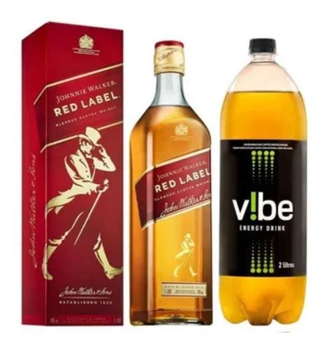 Combo Whisky Red Label 1l Energetico Vibe Parcelamento Sem Juros