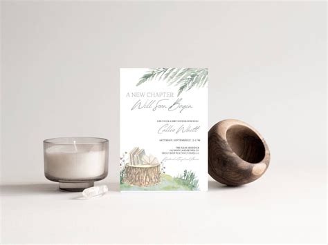 Book Themed Baby Shower Invitation Template Printable - Etsy