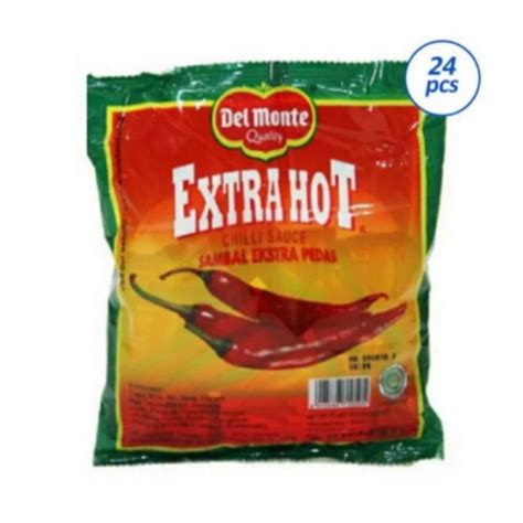 Del Monte Extra Hot Sambal Sauce 8gr X 24pcs Shopee Malaysia