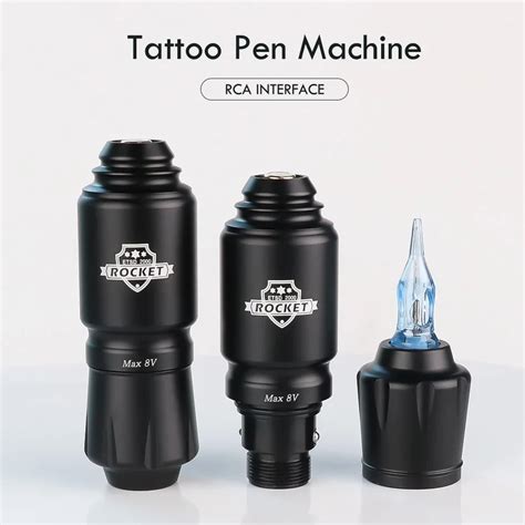 Mini Rocket Set M Quina De Tatuaje Inal Mbrica Fuente De Alimentaci N