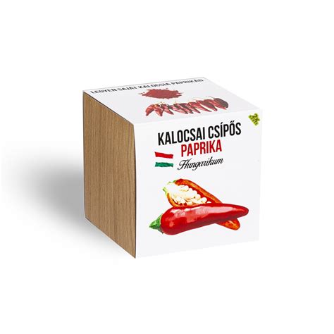 Kalocsai csípős fűszerpaprika növényem fa kaspóban Növényem hu webáruház