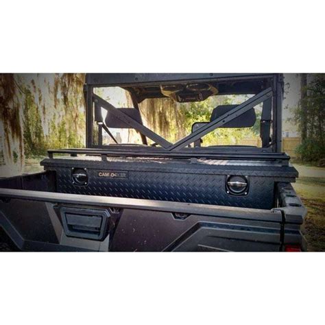 Camlocker Utv Crossover Tool Box With Rail Low Profile Matte Black Alu — Elite Truck