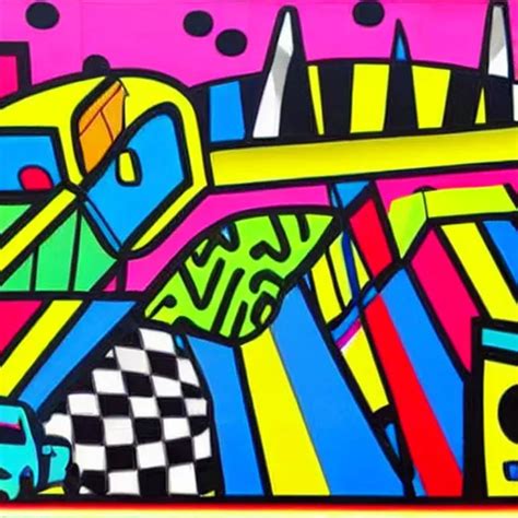 Cars In The City Painting By Romero Britto Stable Diffusion OpenArt