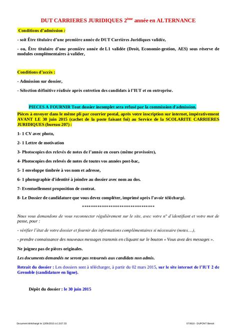 DUT CARRIERES JURIDIQUES Fichier PDF