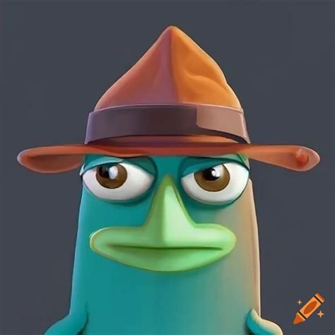 Perry The Platypus Giving A Serious Stare Into The Camera On Craiyon