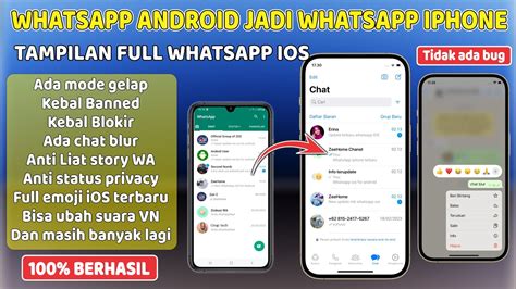 Cara Ubah Tampilan Whatsapp Android Jadi Iphone Full Dan Pasti Berhasil