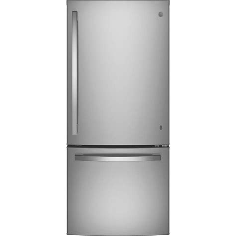 Ge 30 In 21 0 Cu Ft Bottom Freezer Refrigerator Stainless Steel P C Richard And Son