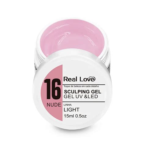 Gel Real Love Linha Light Pote 15 Ml Nude 16 Millay Produtos Nail