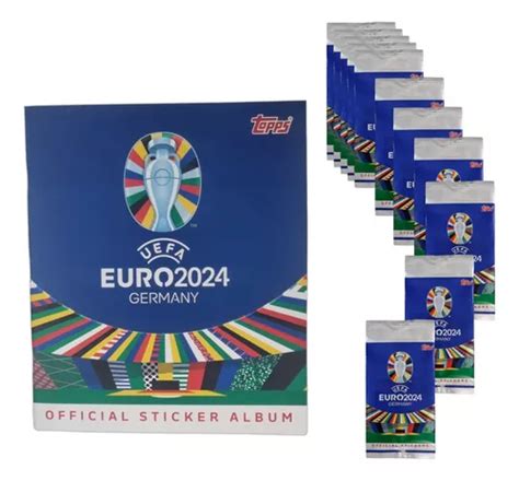 Álbum Uefa Euro 2024 120 Figurinhas topps Original Parcelamento