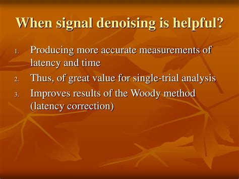 PPT Biomedical Signal Processing Wavelets PowerPoint Presentation