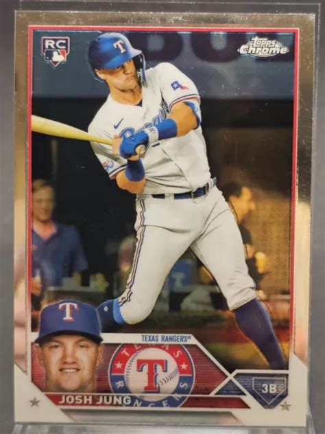 2023 Topps Chrome 93 Josh Jung Rc Recrue Texas Rangers Eur 093