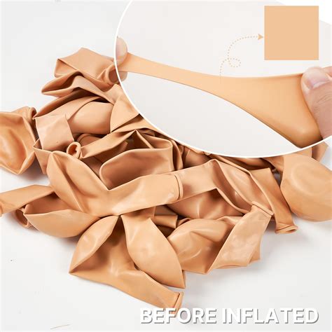 Snapklik Nude Balloons 50 Pcs 12 Inch Boho Apricot Balloons