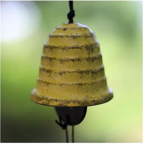 Carillon Éolien Temple En Fonte Avec Clochette Japonaise Porte Bonheur