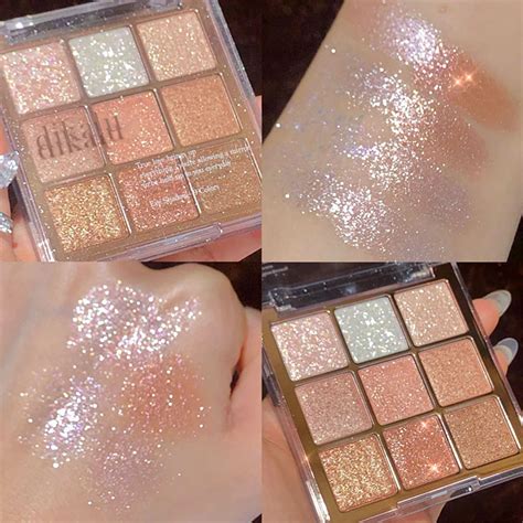 Eye Shadow Palette Glitter Pearly Eyeshadow Palette Nude Long Lasting Korean Charming Eyes