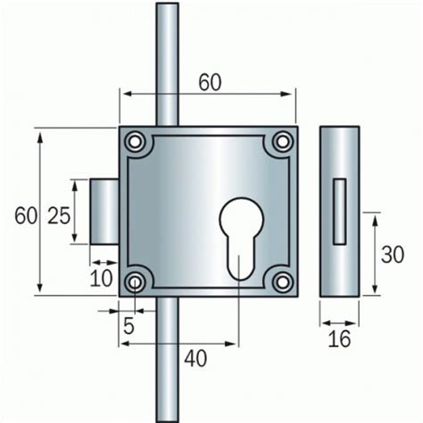 Serrure D Espagnolette 5464 Et Tringles TCP125 Fermetures Loqueteaux