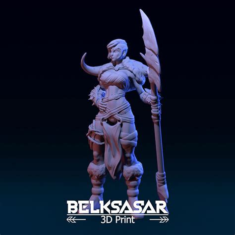 Barbarian Girl Dressed And Nude D Model D Printable CGTrader