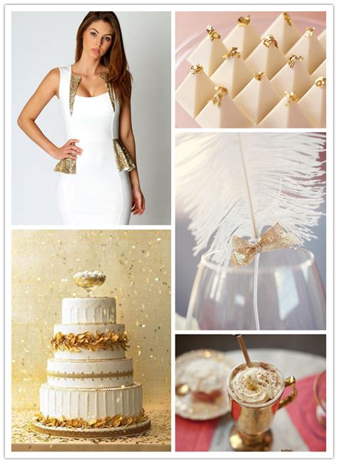 Partydq White And Gold Party Inspiration