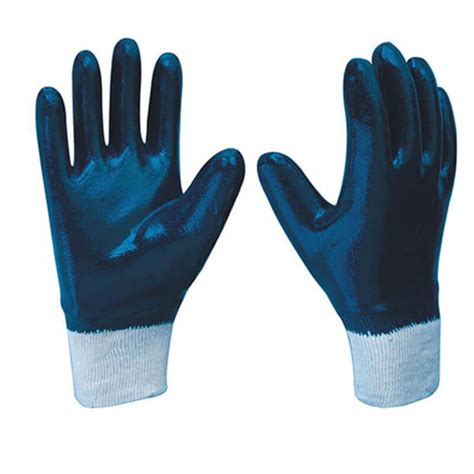 Heavy Duty Safety Cuff Cotton Jersey Liner Nitrile Fully Half Coated