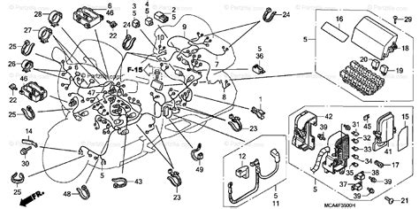 Honda Motorcycle 2004 Oem Parts Diagram For Wire Harness