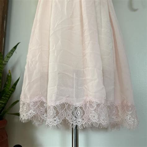 Gorgeous Pink Babydoll Tie Back Lace Lingerie Dress Depop