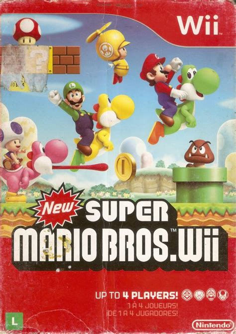 New Super Mario Bros Wii 2009 Wii Box Cover Art Mobygames