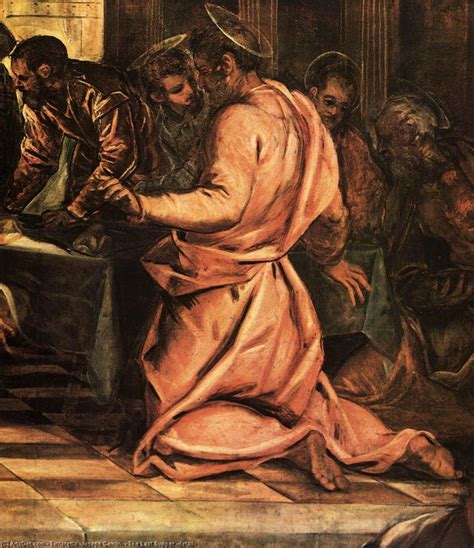 Museum Art Reproductions The Last Supper Detail By Tintoretto