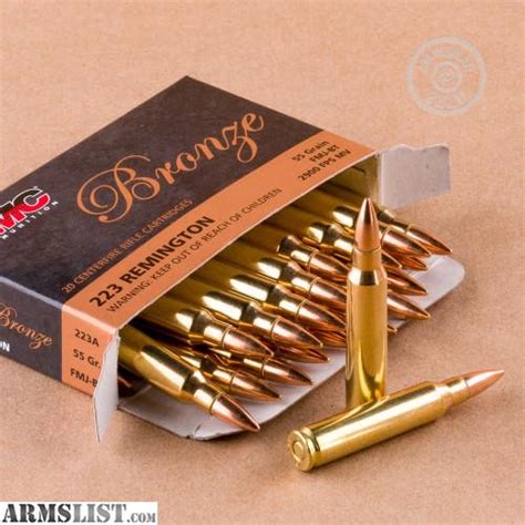 Armslist For Sale Pmc Remington Grain Fmj Bt Bronze Line Ammo