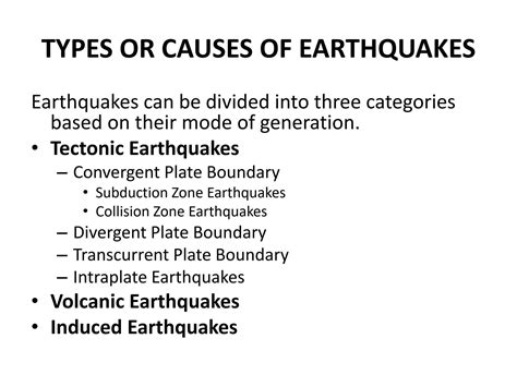 SOLUTION Causes And Effects Of Earthquakes Studypool