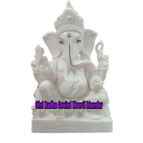 2ft White Polished God Ganesh Marble Statue At Rs 51000 Marble Ganesh