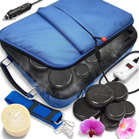 Amazon Portable Massage Stone Warmer Set Electric Spa Hot Stones Massager And Heater Kit