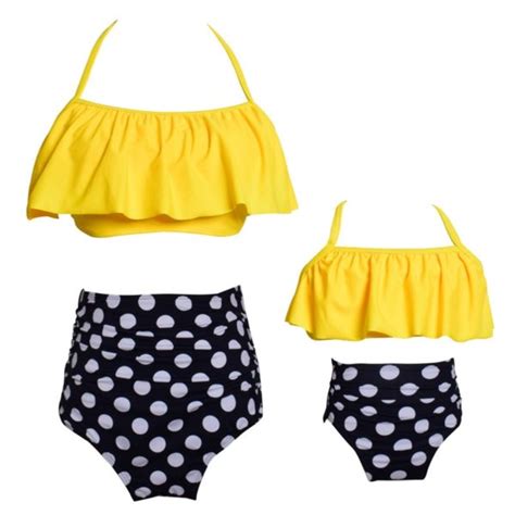 Bademode Bikinis Beachwear Badeanzug Mutter Tochter Bikini Look