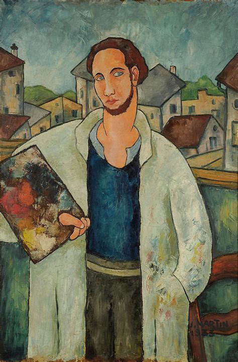 Peintre Jean Martin Lyon Le 21 Mai 1911 Lyon Le 12 Avril 1996