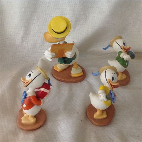 Disney WDCC Donald Ducks Mr Duck Steps Out Figurine Set Of 4 MIB W