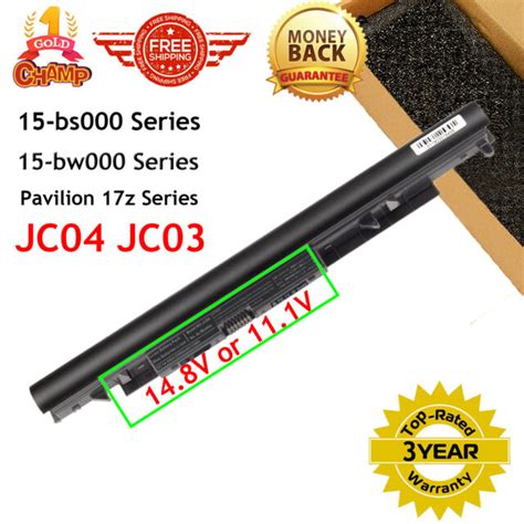 148v 111v Jc04 Battery For Hp 15 Bs000 15 Bs0xx Series 919700 850