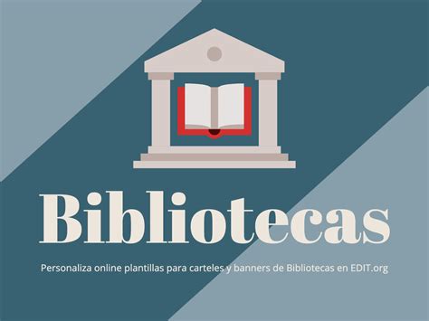 Diseña carteles de Bibliotecas con plantillas online