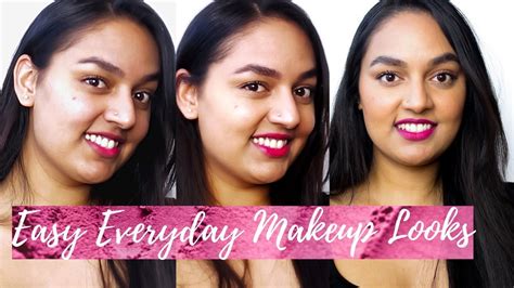 3 Easy And Simple Everyday Makeup Tutorial Youtube