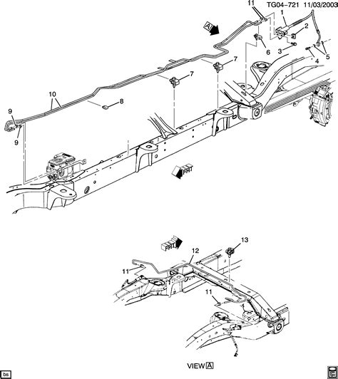 2003 chevy silverado brake line diagram